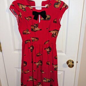 Modcloth Cat Bowtie Dress
